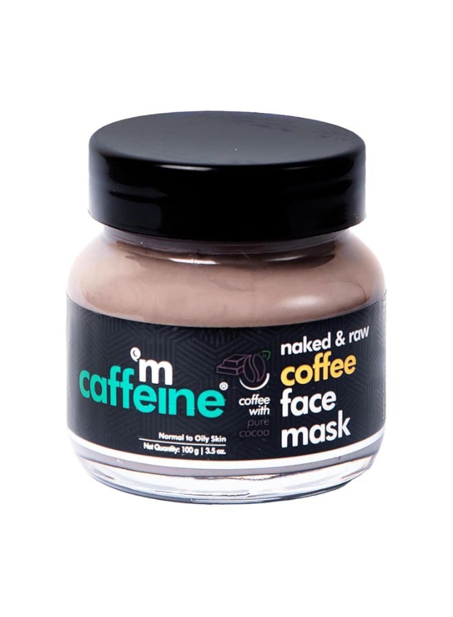 mCaffeine Coffee De Tan Face Pack Mask with Kaolin Clay, Multani Mitti & Bentonite Clay | Removes Tan, Cleanses Pores & Controls Excess Oil | For All Skin Types (100gm) - Image 1